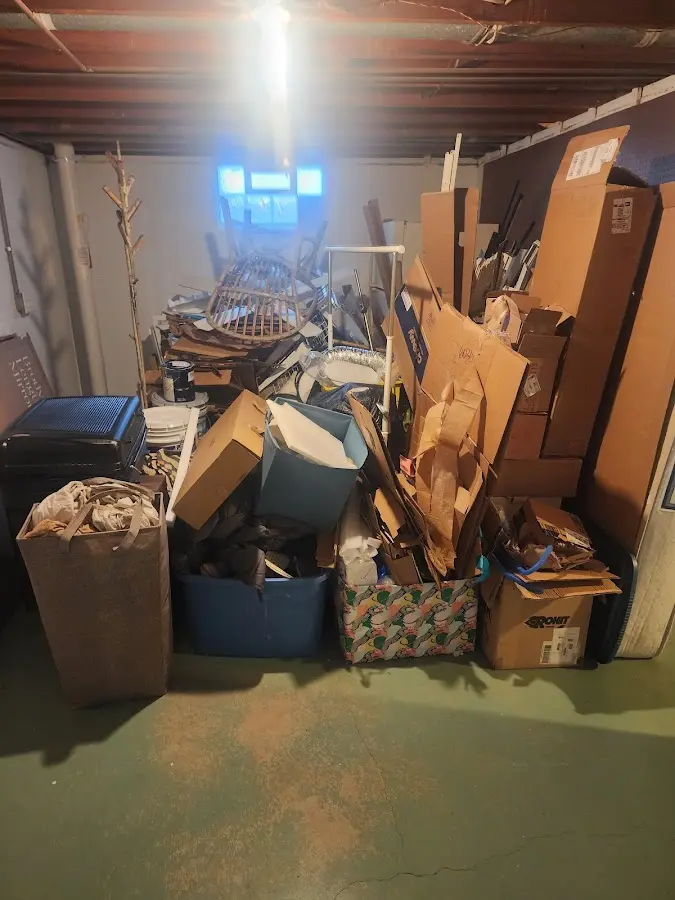 Roll-off dumpster container at job site for Yard Waste Dumpster Rental in Jessup